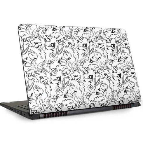 Looney Tunes Looney Squad Black and White Grid Dell Inspiron Skin